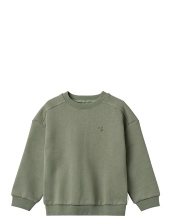Wheat Sweatshirt L/S Willi - Khaki green - 98