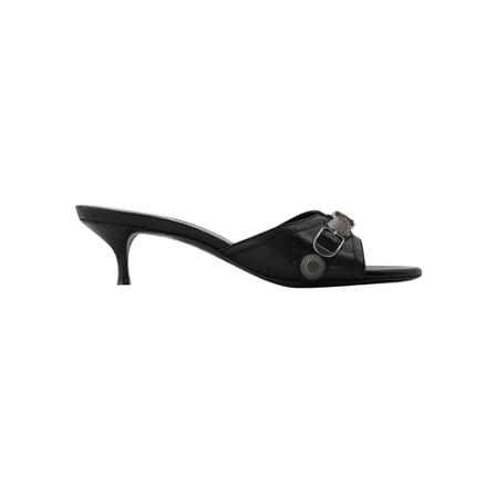 Balenciaga, Cagole Sandal M50 in Black Leather Zwart, Dames, Maat:36 EU,leer