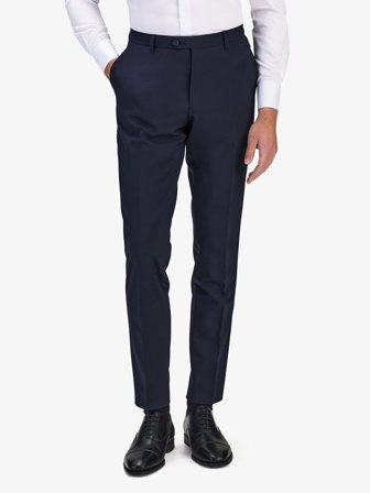 Dunkelblaue Anzugshose Wollstretch