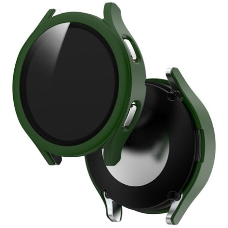 Samsung Galaxy Watch 4 (40mm) matte cover with tempered glass screen protector - Midnight Green