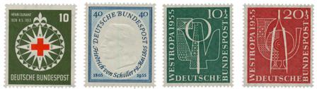 Tyskland 1953/1955 - MICHEL 164/218 - Postfrisk