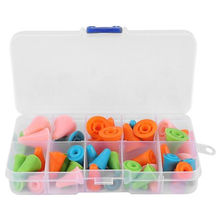 40 Stykker Flerfargede Nålestopper Nålebeskyttere Nåler Strikketilbehør Med Plast