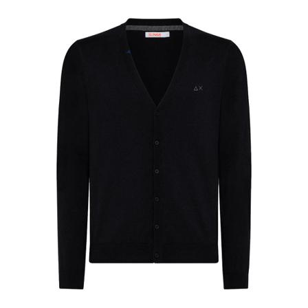 Sun68 - Cardigans - Svart - Herr - Storlek: M, Herr, Storlek: M