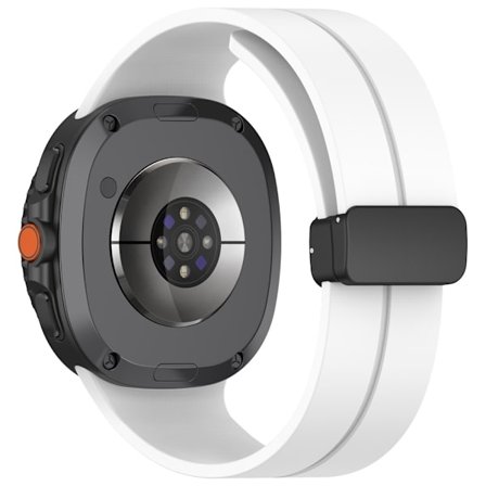 Magnetiskt Silikonarmband Samsung Galaxy Watch 8 40mm Vit