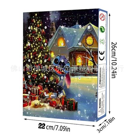 2024 Amazon Stitch Julkalender Blind Box 24 Julklappsräknare Gåvor Handhållna