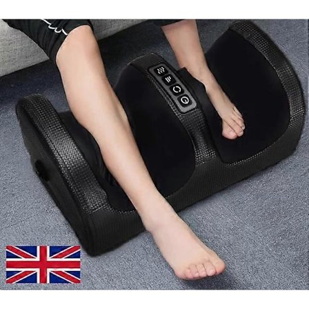 Omfattende Shiatsu fodmassager, simuleret håndmassage & 360 graders støttebøjle, automatisk timing & overophedningsbeskyttelse, ideel til 