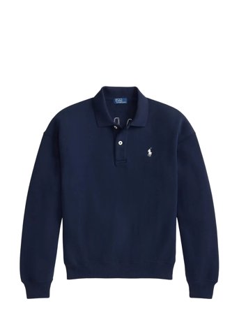 Polo Ralph Lauren | Logo Fleece Polo-Collar Pullover | XS