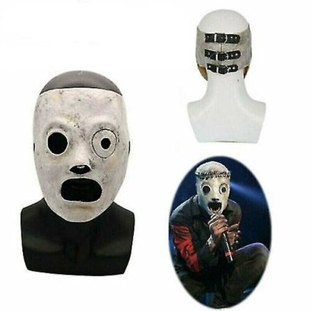 Slipknot Latexmasker Hodeplagg Halloweenfest Fancy Kostyme Voksen Cosplay Rekvisita