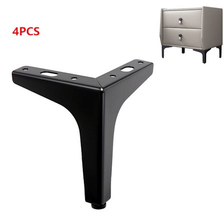 (100mm)4x Triangelformet Metallmøbelben Moderne Stil TV-skap Sofa Garderobe Bord Seng Skrivebord D