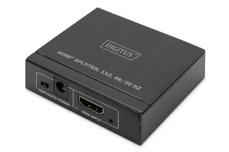 Digitus 4K HDMI Splitter. 1x2 4K/30Hz. black