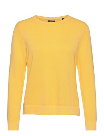 Cotton Pique C-Neck Villapaita Keltainen GANT