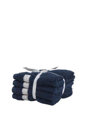 Premium Towel 30X30 4-Pack Home Textiles Bathroom Textiles Towels & Bath Towels Face Towels Blå GANT