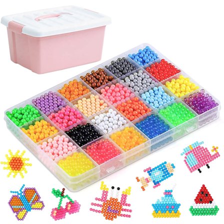 Waterbeads-kasse XL med 8000 vandperler i 34 farver