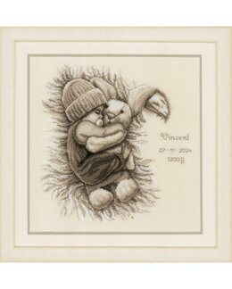 Stickpackung Bild Babykuscheln