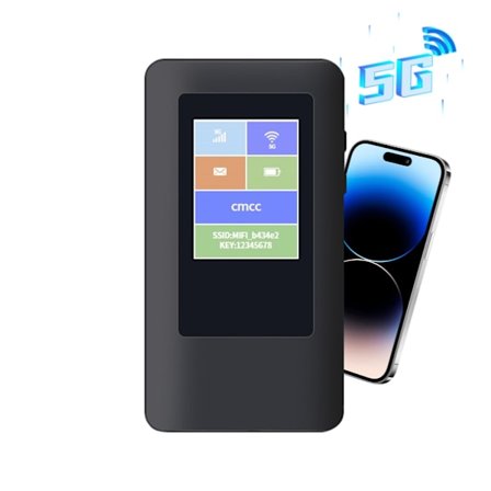 5G Mobil Router Färg LCD Mobil Hotspot Wifi5 Wifi6 Nätverksadapter