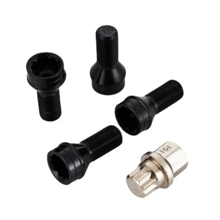 4 kpl M14*1,5 MM musta teräspyörän pultti ja set vara-avaimella ja lisävarusteella