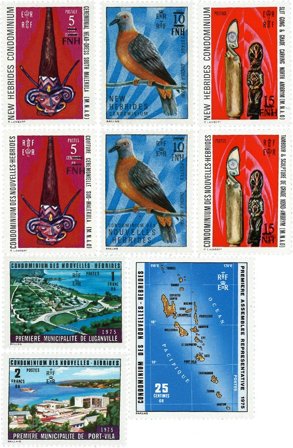 Ny Hebriderne 1976-1977 - 9 forskellige frimærker - Postfrisk