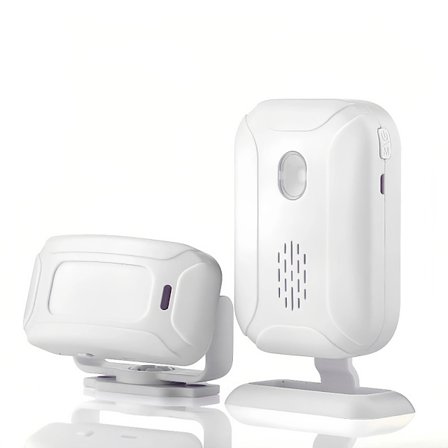 Oppladbar bevegelsessensor dørklokke, butikk velkomstsummer monitor, utendørs dørklokkesett, infrarød bevegelsessensor for eldre omsorgsperson 