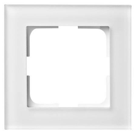 Elko EKO04999 Kombinationsram 1 fack, glas, kritvit 1-fack, Strömbrytare & vägguttag