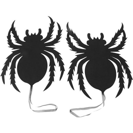 Hengende dørskilt og veggdekor for innendørs og utendørs, for skole, kontor, festdekorasjoner, sett med 2 - edderkopper