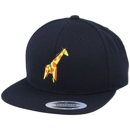 Origami - Svart snapback Keps - Paper Giraffe Black Snapback @ Hatstore