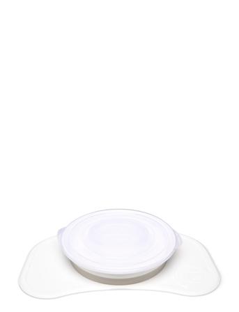 Twistshake Click-Mat Mini + Plate White Home Meal Time Plates & Bowls Plates Hvid Twistshake