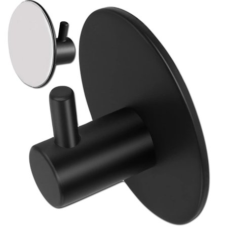 Selvklæbende Krog Håndklæde Ophæng Sort