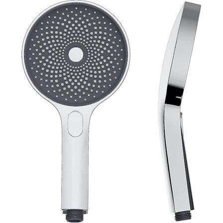 Suihkupää, käsisuihku suuri 130 mm. Käsisuihku 3 suihkuvirtaustilalla, Premium
