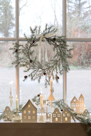 Chic Antique Kunstig krans m/kongler Ø48