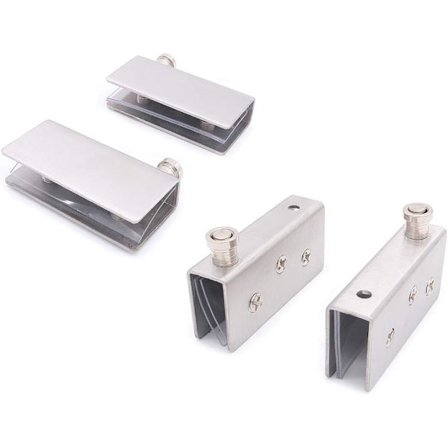 2 stk. skab dør pivot hængsel top og bund montering stor glas