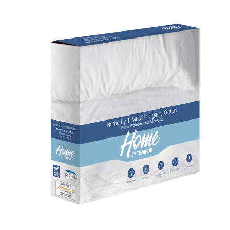 Tempur TEMPUR Kuddskydd Ekologisk Bomull 50x60 Badrumstillbehör Unisex Vit 50X60CM