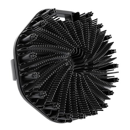 Silikon Kroppsskrubb Exfolierande Kroppsskrubb för Känslig Hud Anti-Halk Handtag Badtvättborste [db]