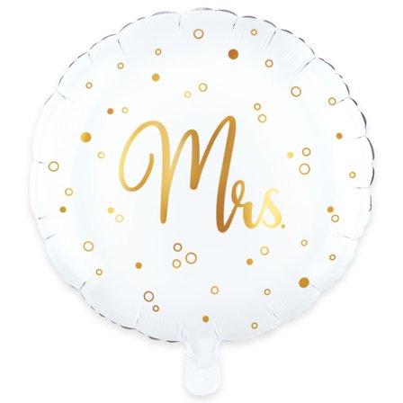 Rund Folieballong Mrs