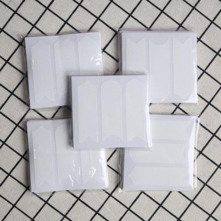 Franskt Manikyrklistermärken, Självhäftande Franska Spetsar, Franska Leende Nagelkonst Remsor för Gelnaglar Dekoration