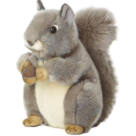 25 cm Aurora Miyoni Grå Egern