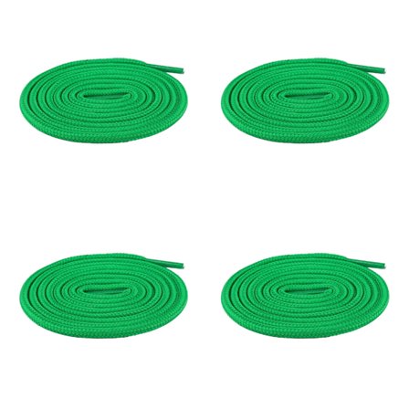 4 stk. Pålidelige 5 mm runde farverige snørebånd til sneakers, støvler og sportssko