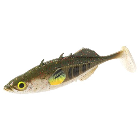 Mikado Real Fish Stickleback 5cm (5pcs) - Green Pumpkin