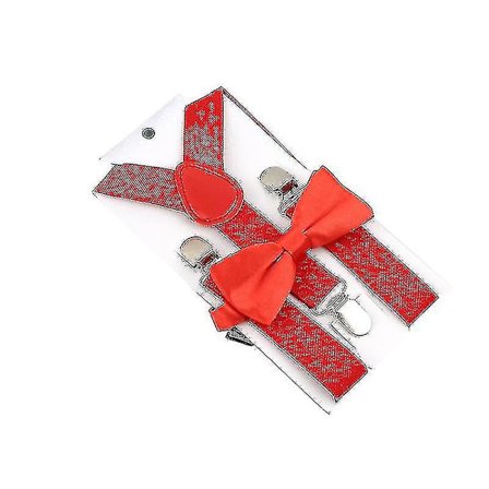 Säädettävät lasten henkselit perhosolmella