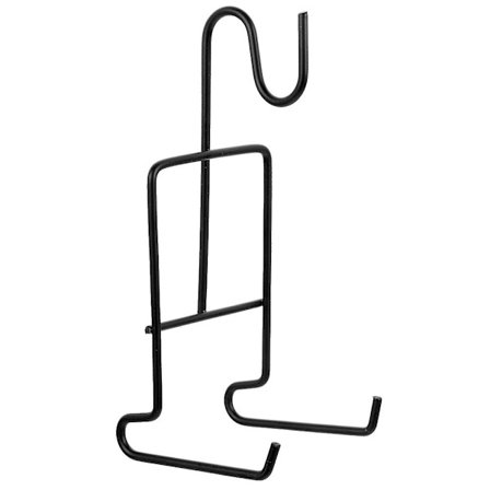 Tekopp og skålholder, kaffekoppstativ, tekopp og skålholder, metallkopp og skålholder (16.00X6.50X6.00CM, svart)