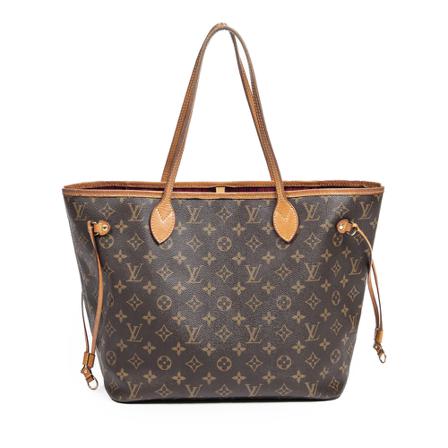 Louis Vuitton Vintage Pre-owned Neverfull MM Monogram Taske Brun, Dame Vintage Tasker, Størrelse: ONE Size