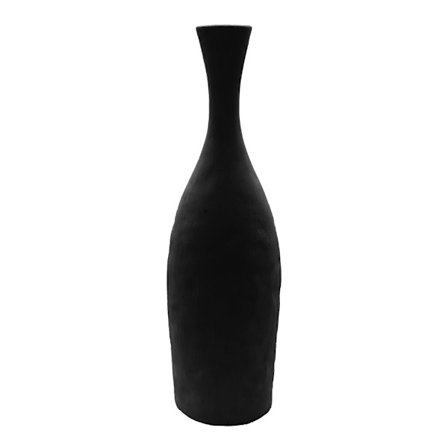 Sort polyresin vase, 16x10x54 cm – Modern Decor