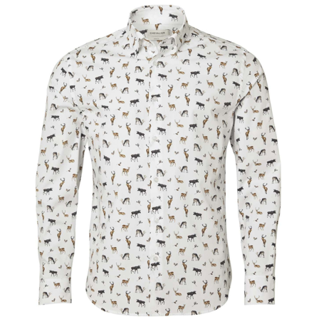 Chevalier M's Danson Contemporary Fit Shirt Royal Family Print