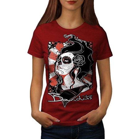 Dead Bandit Rose Dam Röd-skjorta