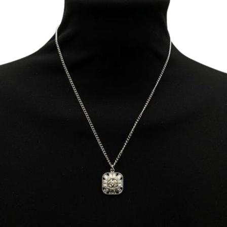 Chanel Vintage Pre-owned Necklace , Grijs , Dames , Maat: ONE Size Vintage Sieraden