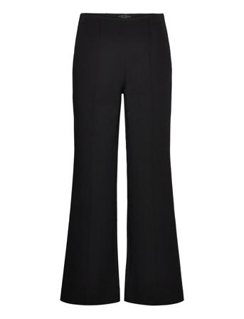 2548 - Malhia Wide Bukser Med Svaj Sort SAND