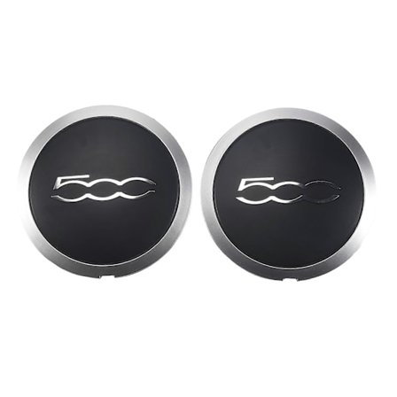 2 ST 133mm Navkapsel för Fiat 500 Abarth Hjul Centrum Navkapslar 68078419AC 68078421AC Dammskydd 518848