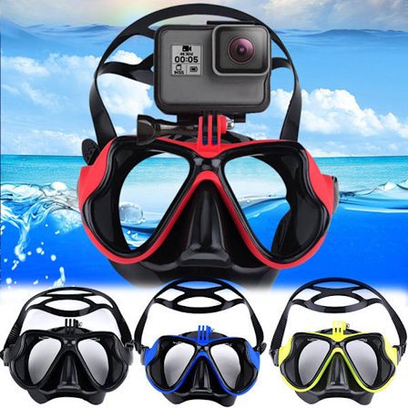 Mordely För GoPro Dykmask Simglasögon Dykkamerahållare röd