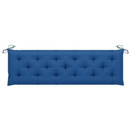 Vidaxl Bänkdyna För Trädgården Blå 180x50x7 Cm Tyg Blå