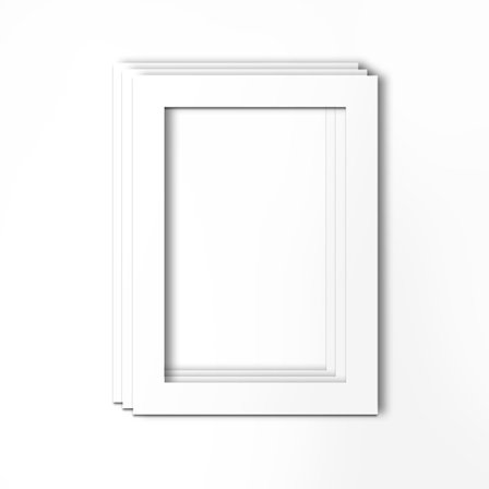 15 stk. Foto ramme pap med åbninger 7 tommer