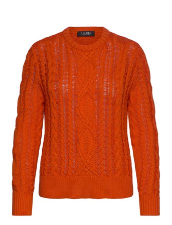 Lauren Ralph Lauren | Aran-Knit Cotton-Blend Crewneck Sweater | M